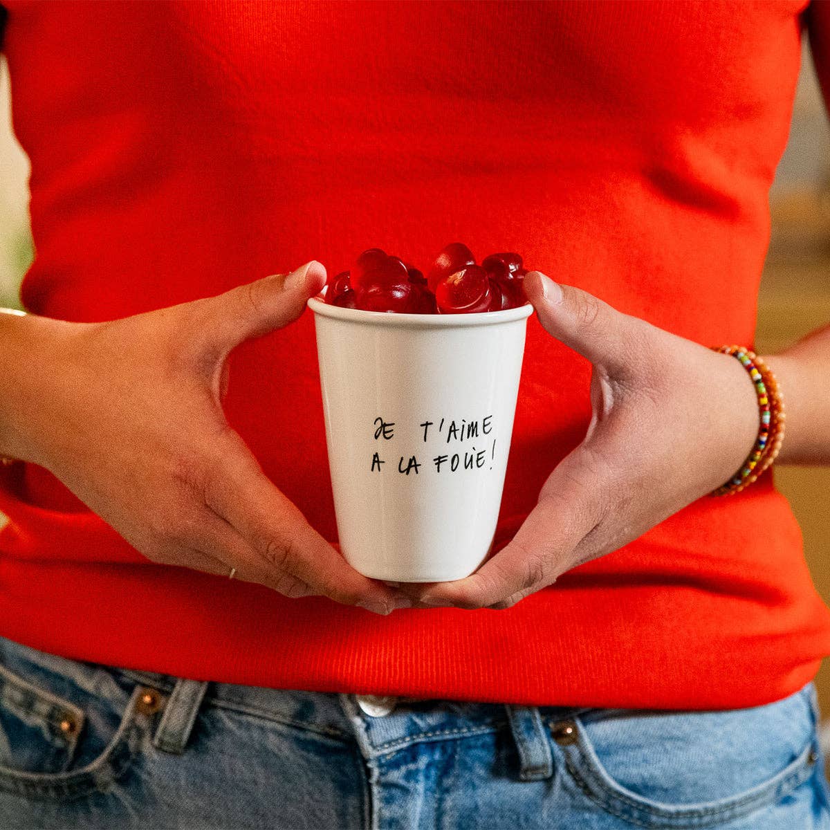 Tasse en Porcelaine « Je t’aime à la folie ! » - Helen B