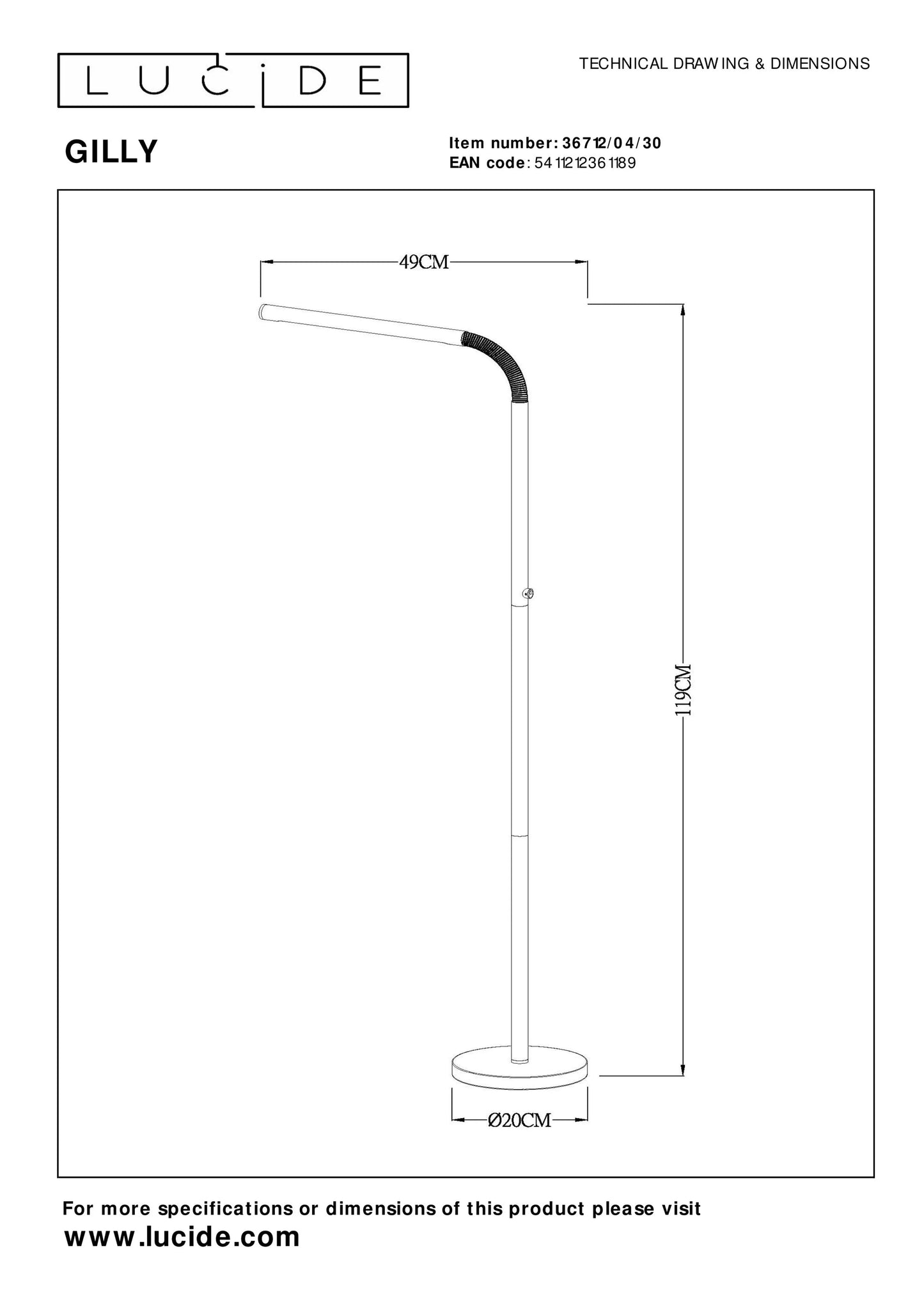 Lampadaire GILLY