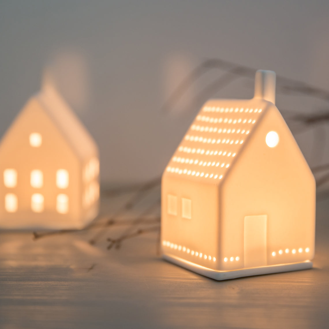 Photophore en Porcelaine Petite Maison Coeur - Räder