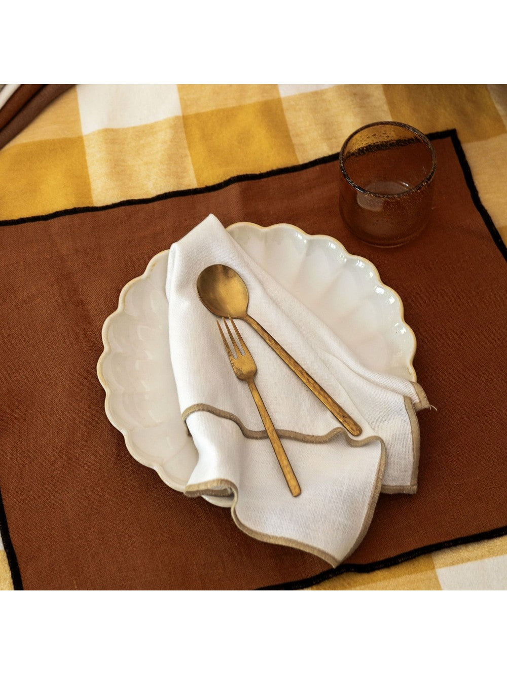Set de 6 Serviettes de Table Corte en Lin et Coton - Haomy