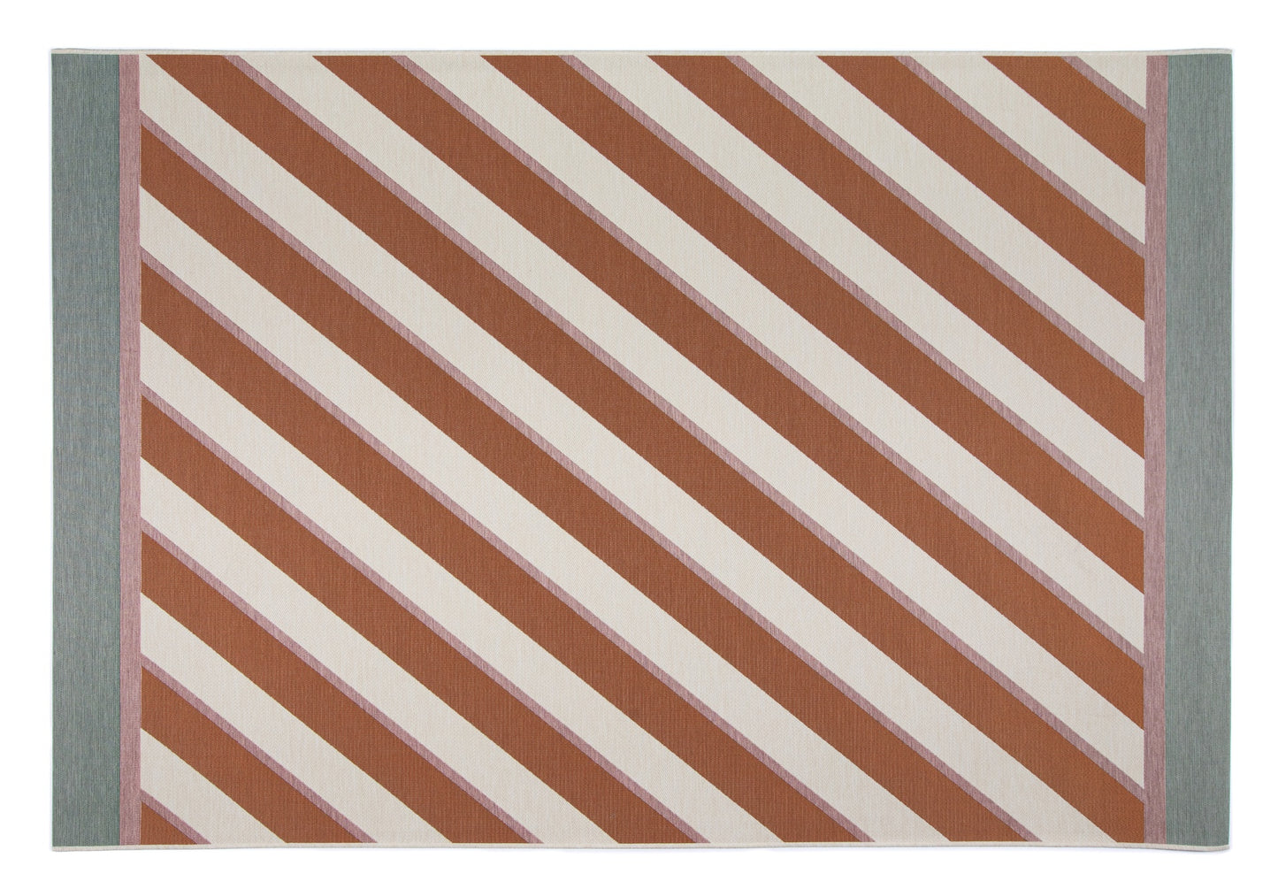 Tapis d'Extérieur Candy à Rayures Oranges 160x230 cm - Idaho