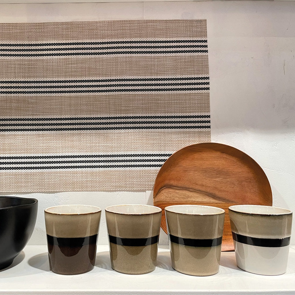 Set de 4 Tasses Verres à Thé / Café en Grès - Opjet
