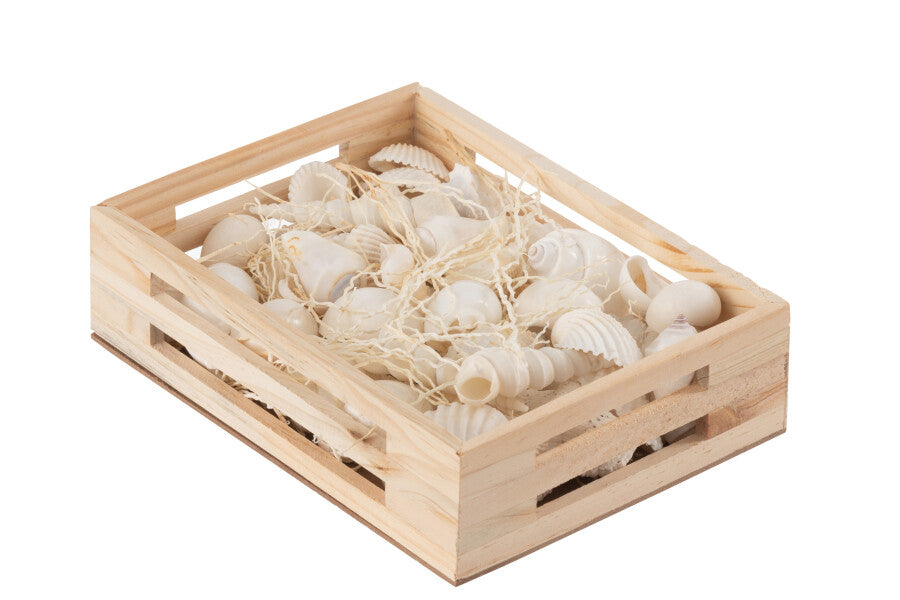 Boite Rectangle Coquillages Blanc - Jolipa