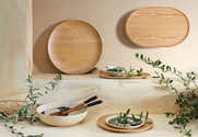 4 Plateaux Ovales En Bois - 8,8x17,5 Cm, Pour Tasses, Bougies Ou Petites Plantes, Déco Simple Et Naturelle - 5