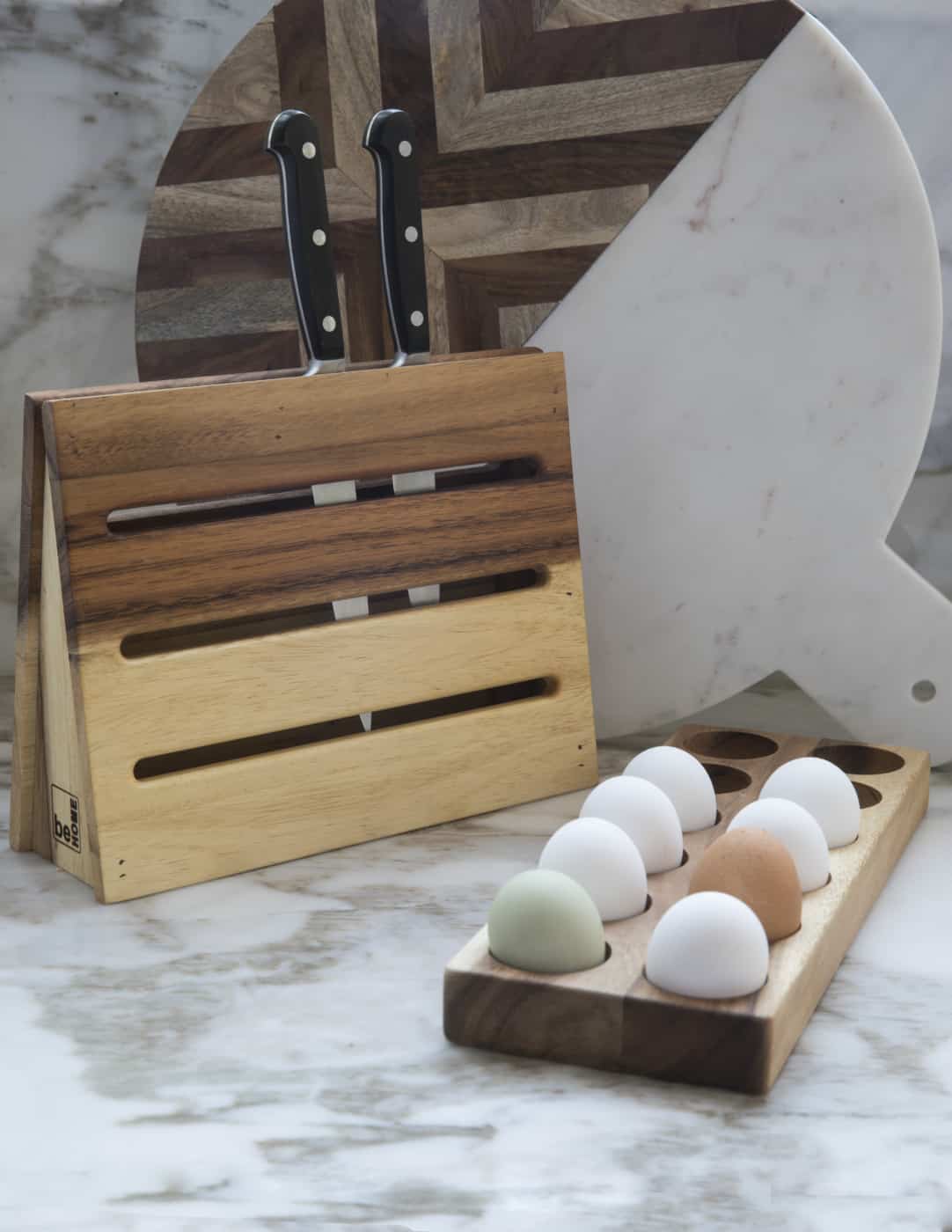 Porte-Oeufs en Bois d'Acacia - Be Home