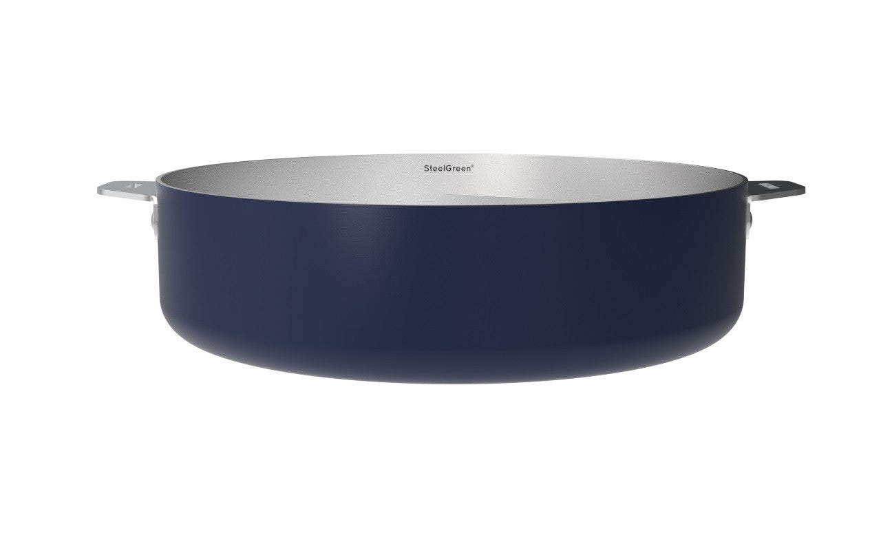 Merveilleuse Sauteuse en Inox sans Nickel Colorée D.28 cm - Cookut