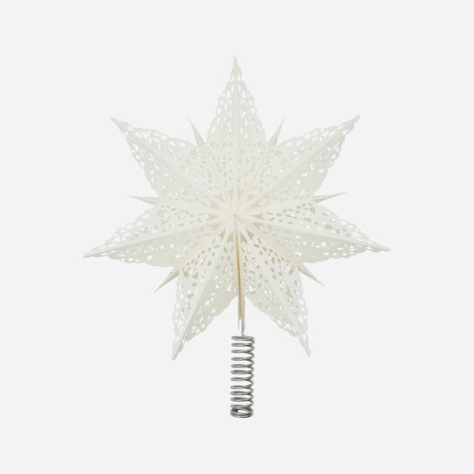 Étoile en Papier pour Sapin Top Star Clip Blanche - House Doctor