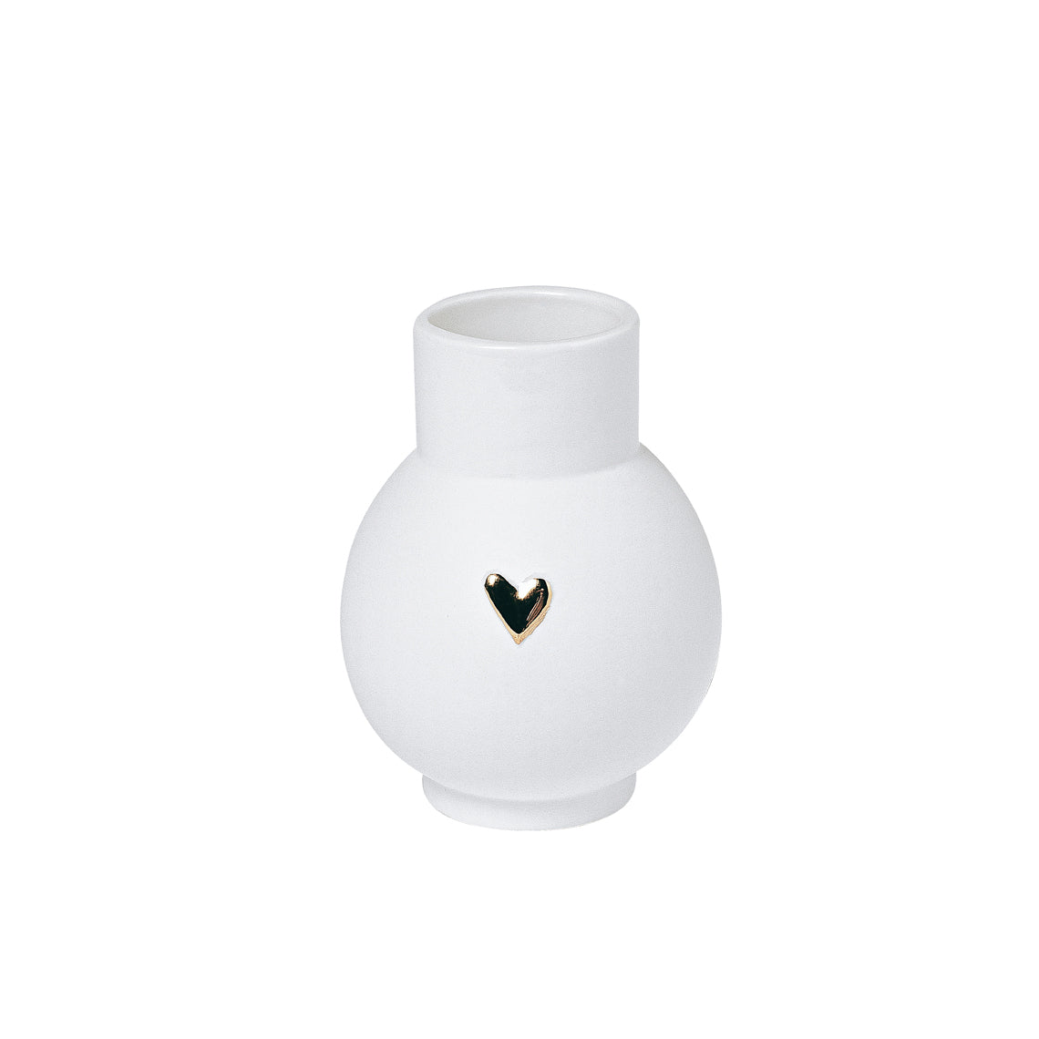 Vase en Porcelaine Coeur Doré/Argenté - Räder