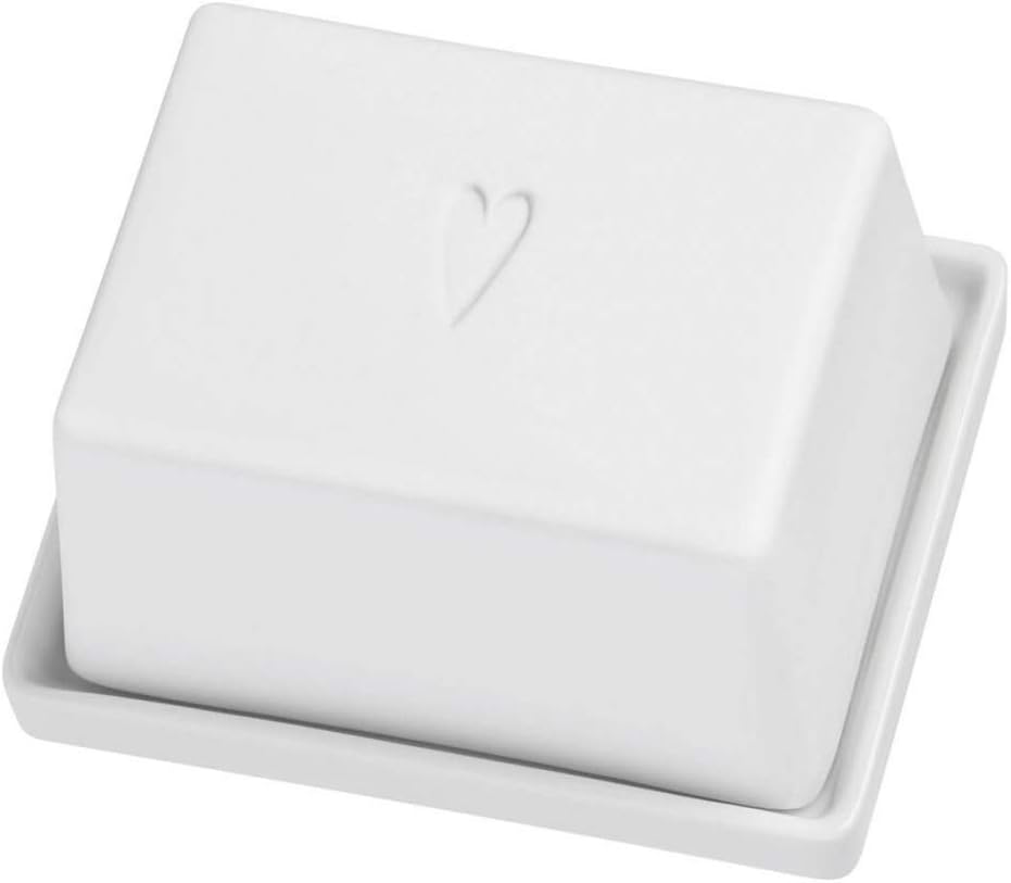 Beurrier en Porcelaine "Bon Appétit" Coeur - Räder
