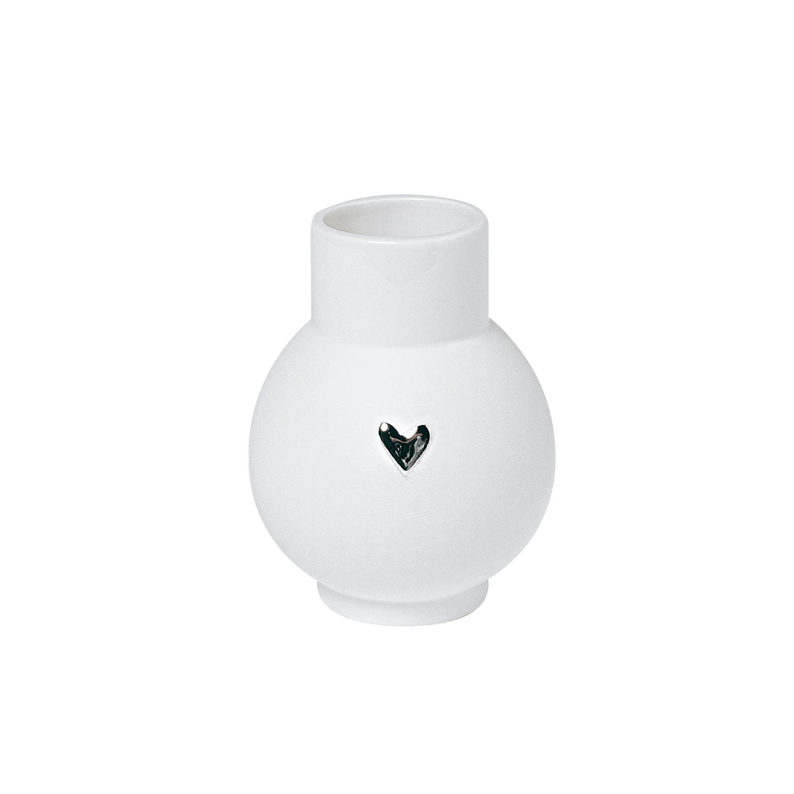 Vase en Porcelaine Coeur Doré/Argenté - Räder