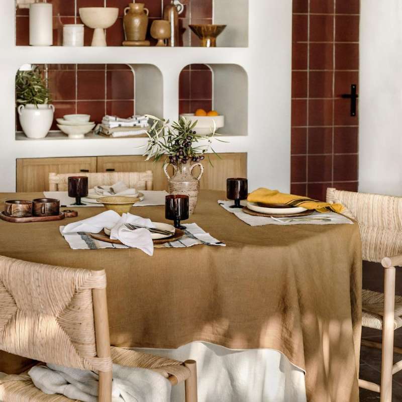 Nappe Corte en Coton et Lin - Haomy