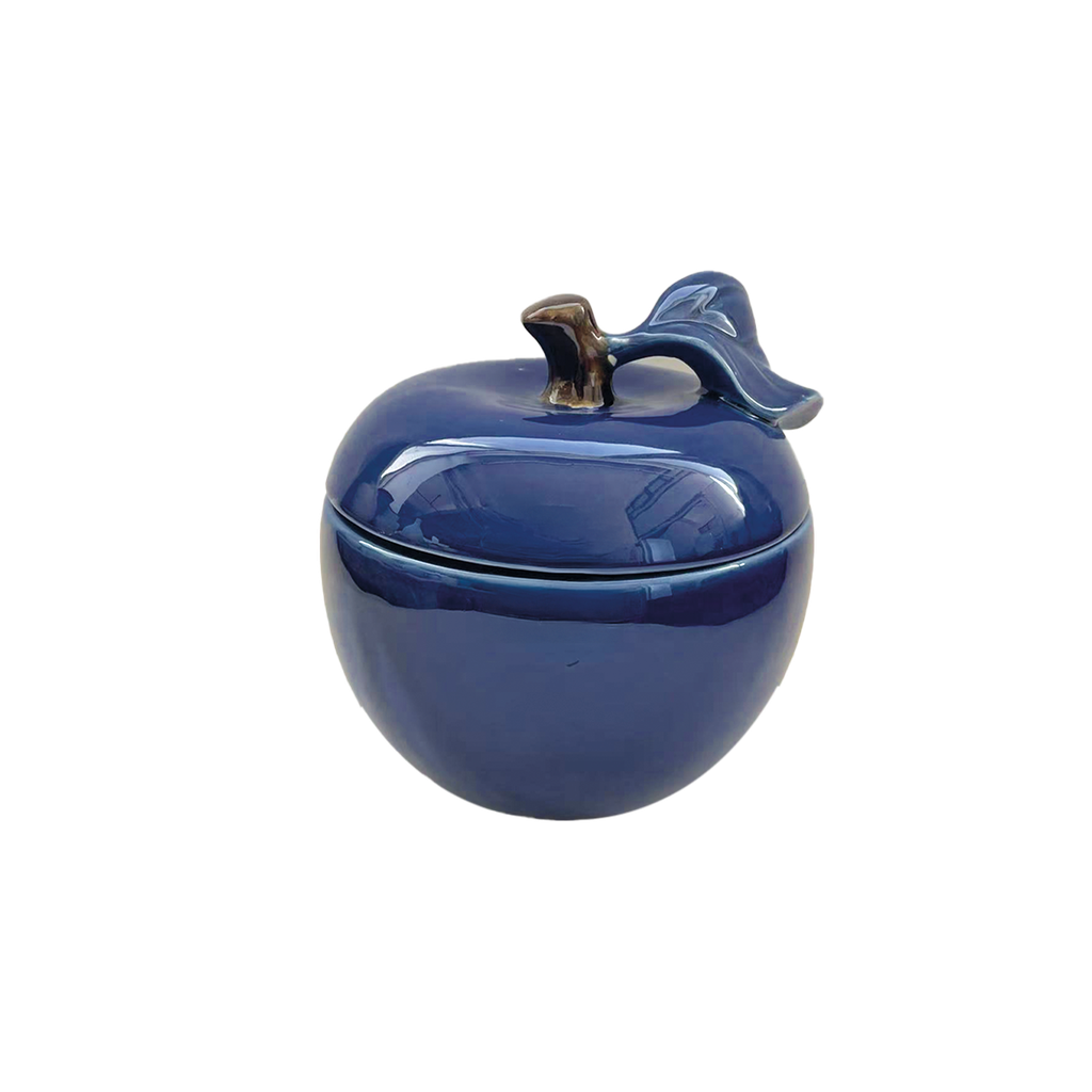 Boîte Pomme Colorée en Dolomite H.17 cm - Opjet