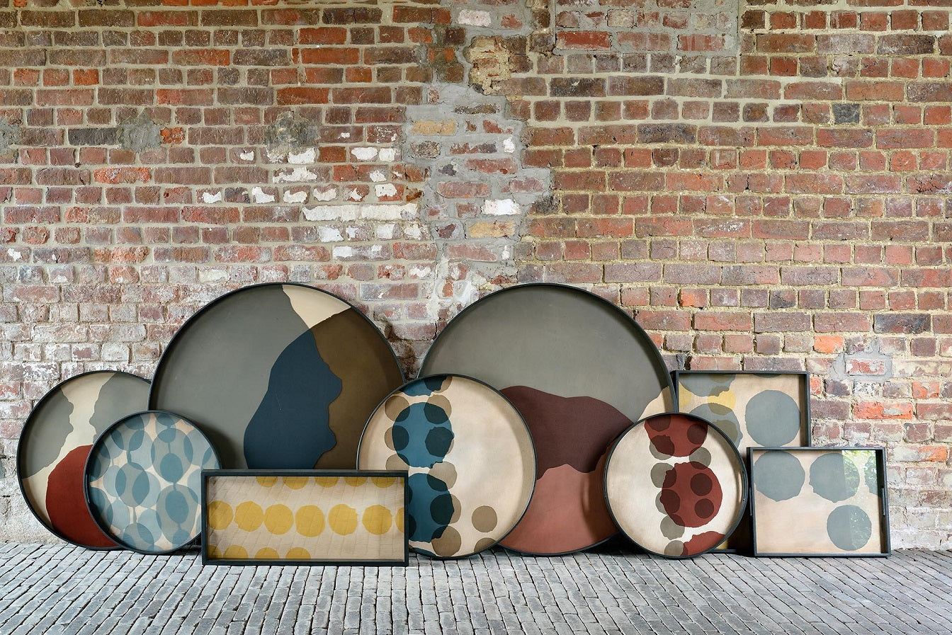 Plateau en Verre Connected Dots 48CM - Ethnicraft