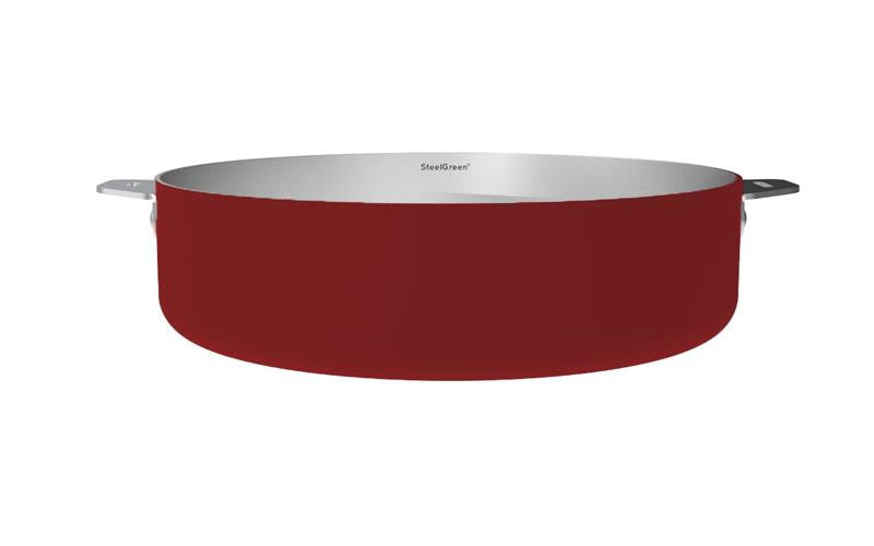 Merveilleuse Sauteuse en Inox sans Nickel Colorée D.28 cm - Cookut