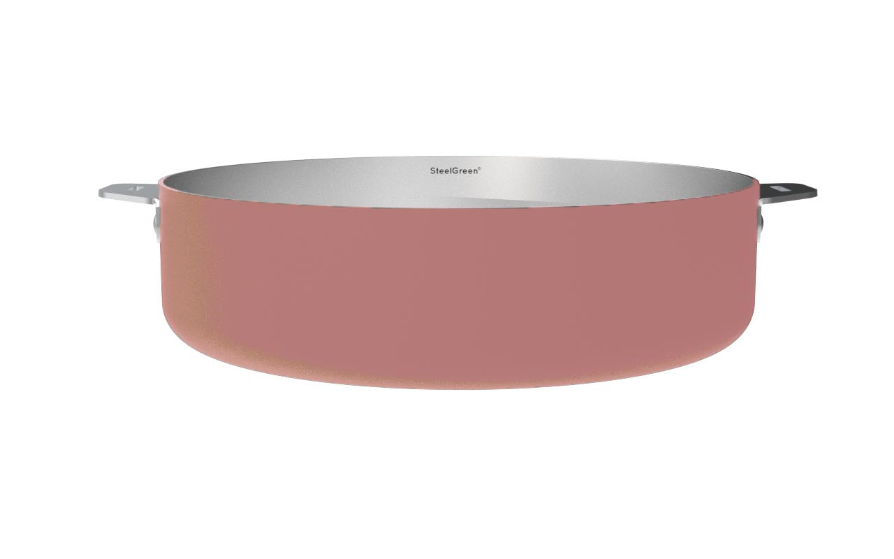 Merveilleuse Sauteuse en Inox sans Nickel Colorée D.28 cm - Cookut