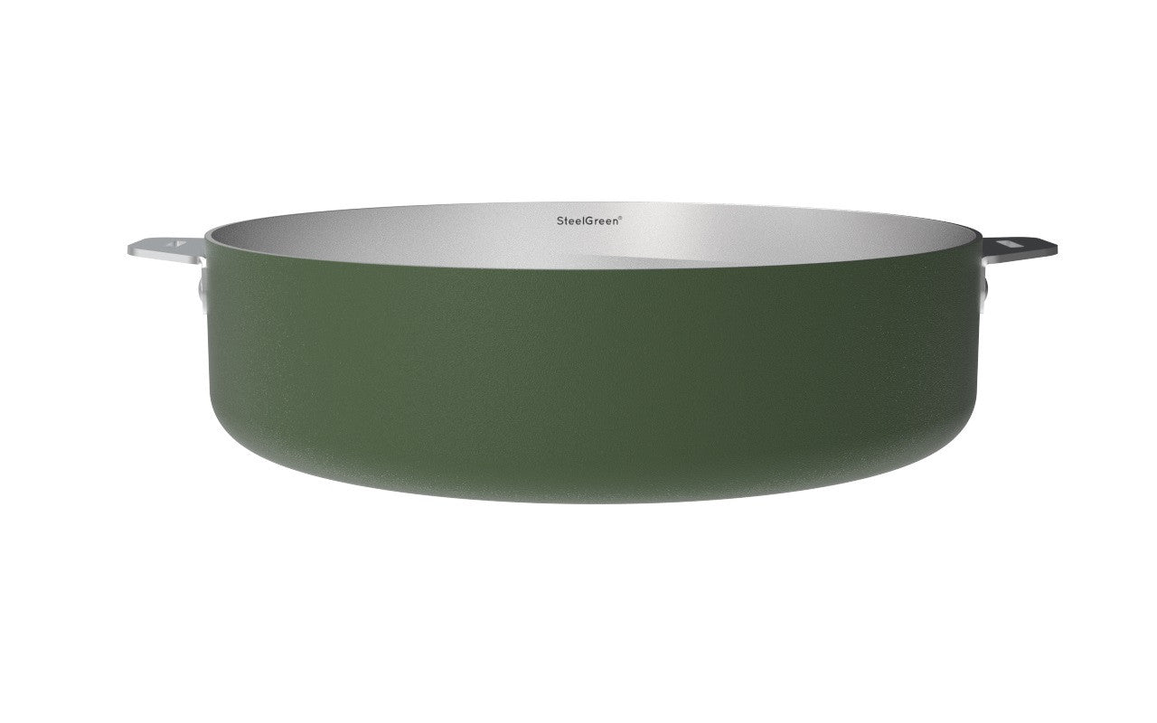 Merveilleuse Sauteuse en Inox sans Nickel Colorée D.28 cm - Cookut