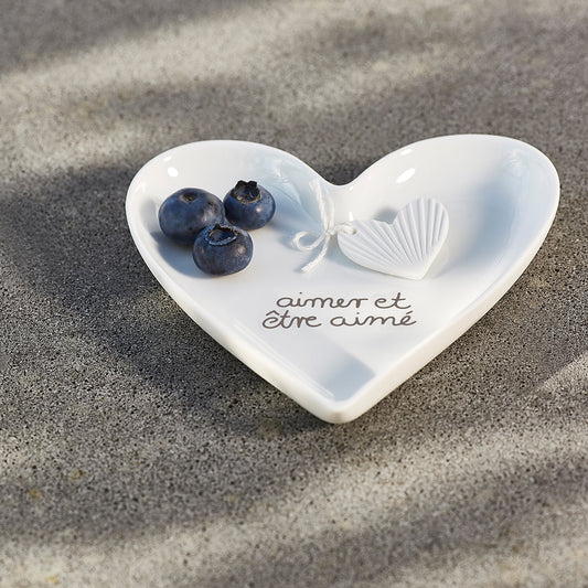 Vide-Poches Coeur en Porcelaine - RĂ€der