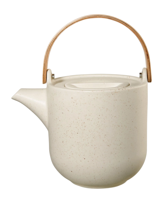 Théière Coppa en Porcelaine avec Manche en Bois - ASA