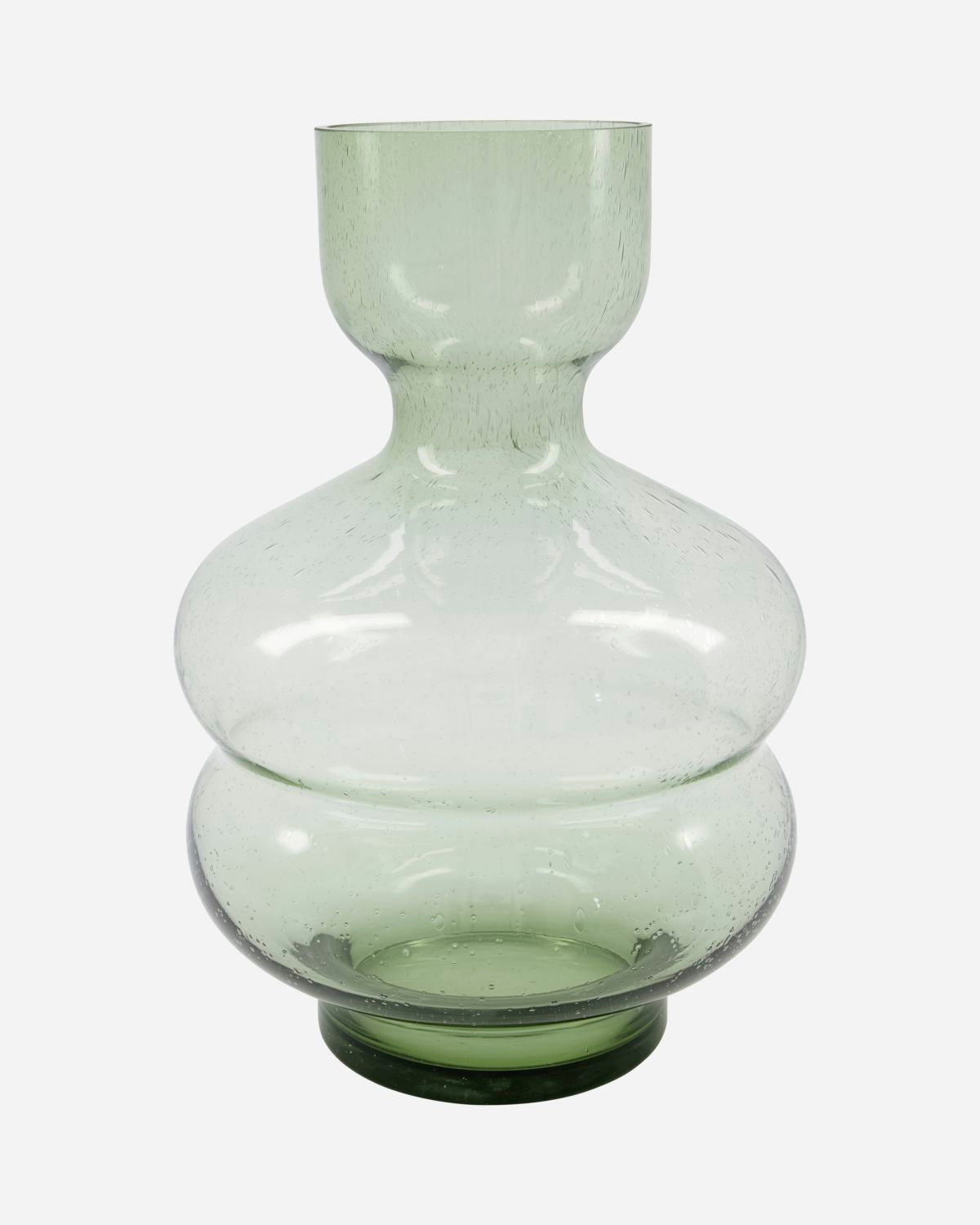 Vase en Verre Organi Vert - House Doctor