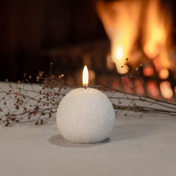 Bougie LED Boule de Neige Ronde - Uyuni