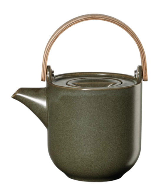 Théière Coppa en Porcelaine avec Manche en Bois - ASA