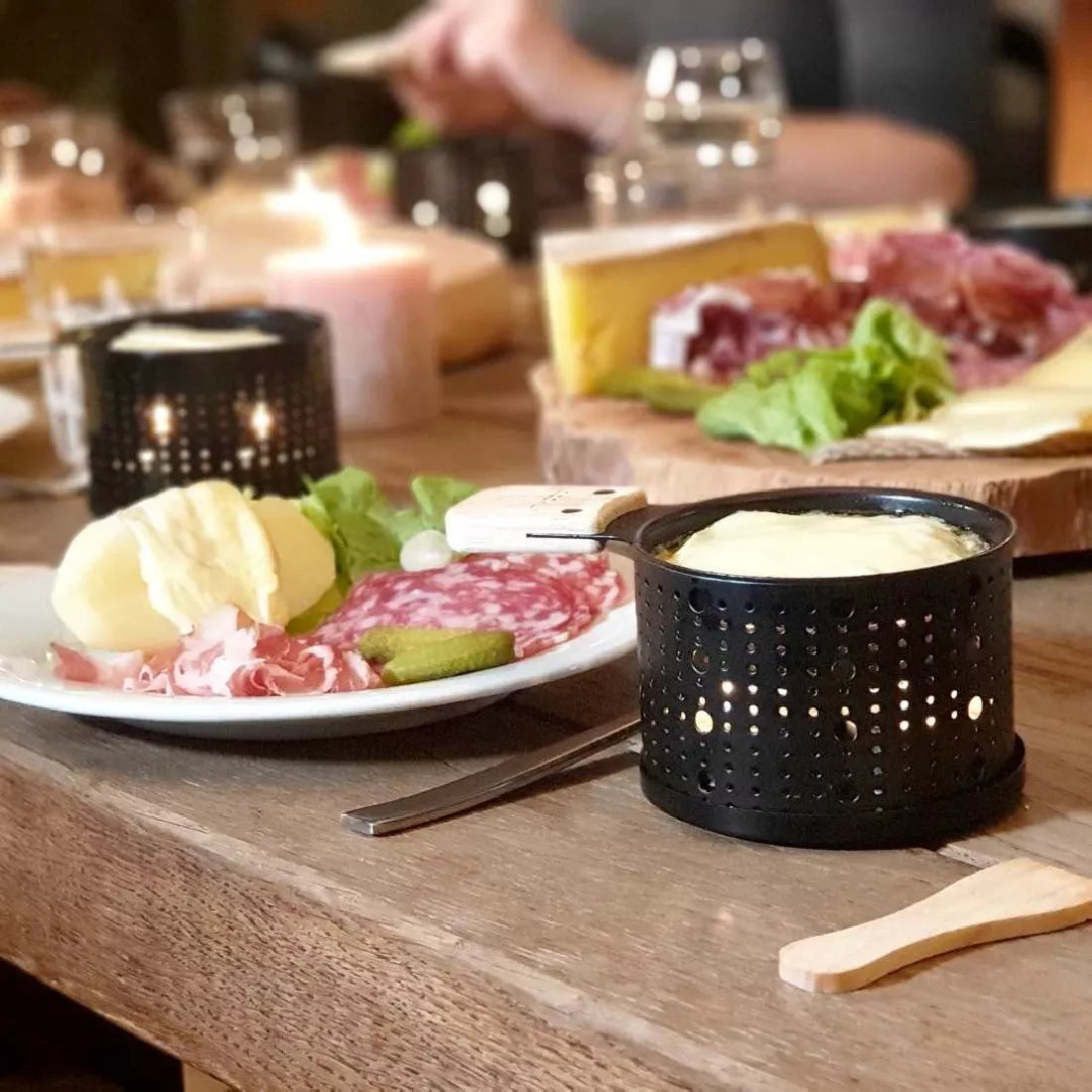 Set de 4 Appareils à Raclette à la Bougie - Cookut
