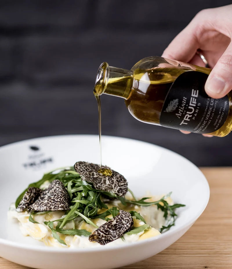 Huile d'Olive Vierge Extra Saveur Truffe Noire 100ml - Artisan de la Truffe