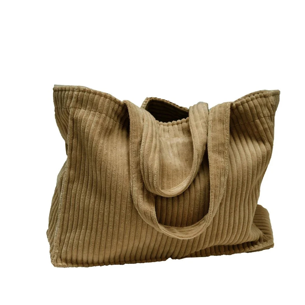 Sac Cabas Velours Côtelé Volt - Bedandphilosophy