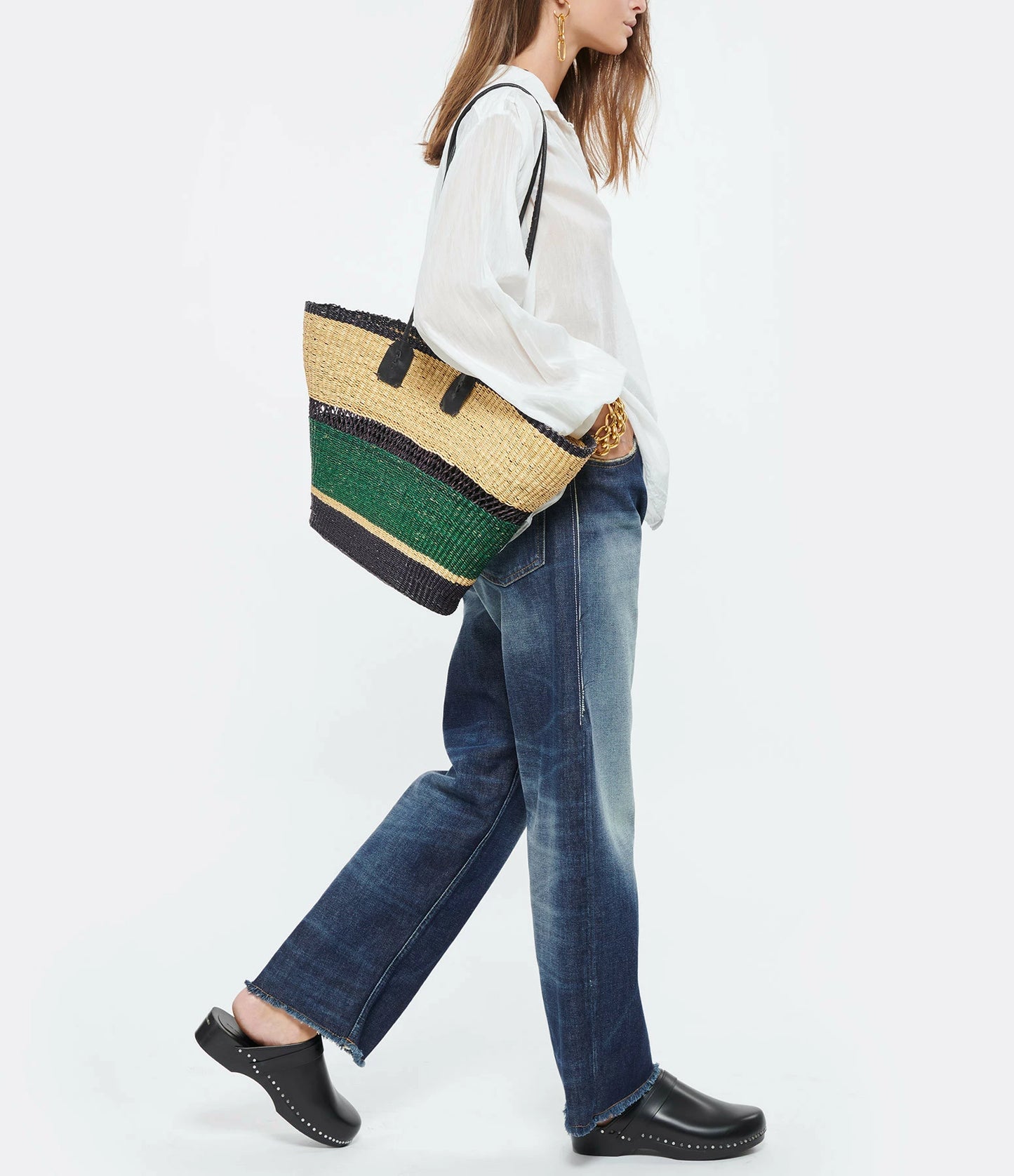 Panier Cabas en Raphia Bolga - Maison Sarah Lavoine