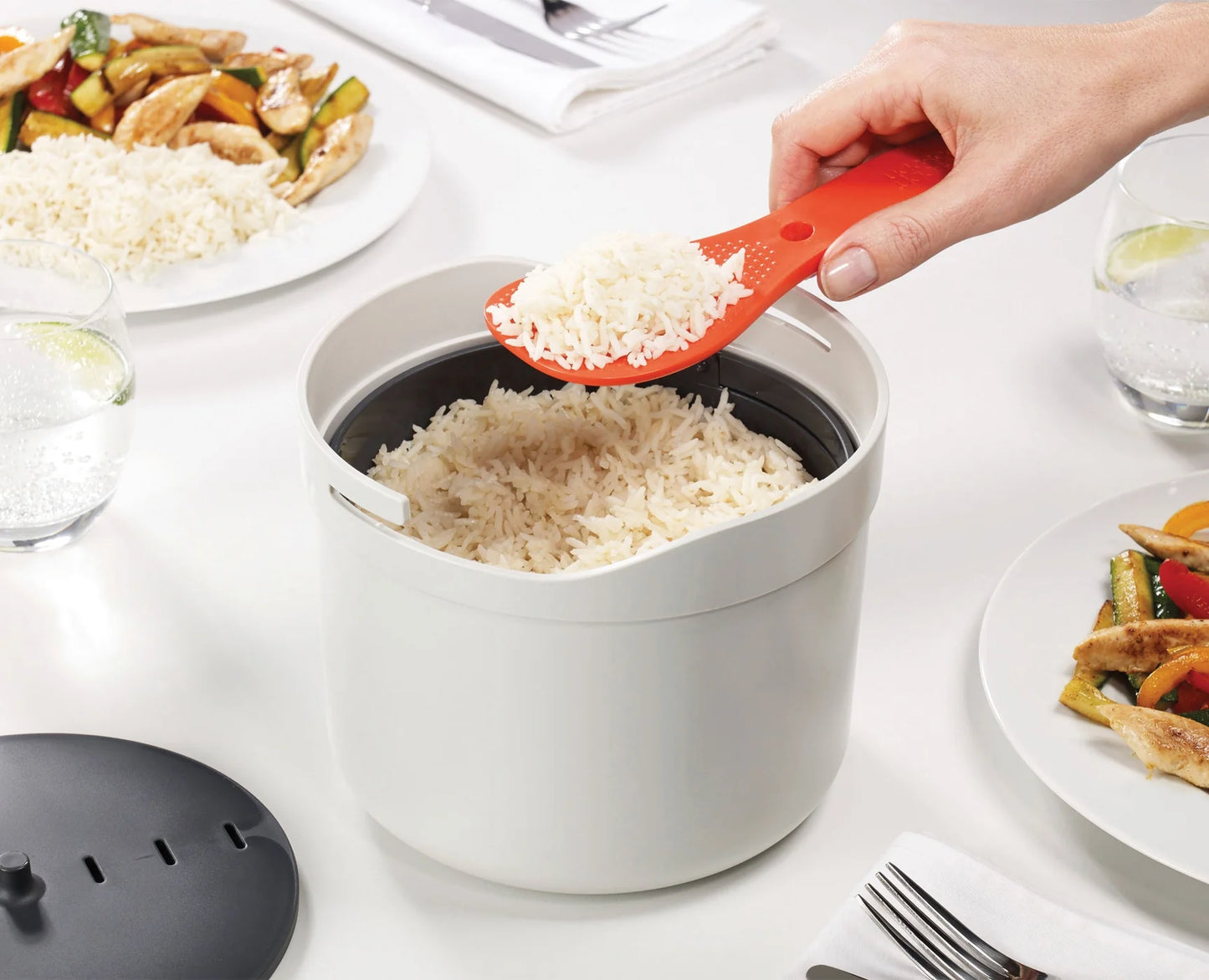 Cuiseur de Riz pour Micro-Ondes avec Accessoires - Joseph Joseph
