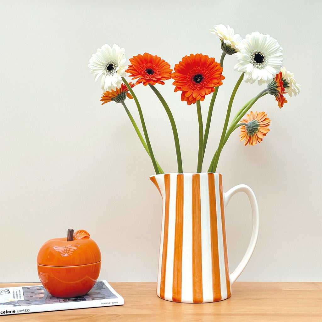 Boîte Pomme Colorée en Dolomite H.17 cm - Opjet