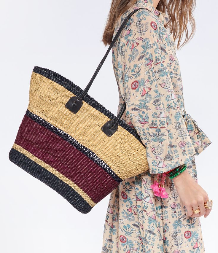 Panier Cabas en Raphia Bolga - Maison Sarah Lavoine