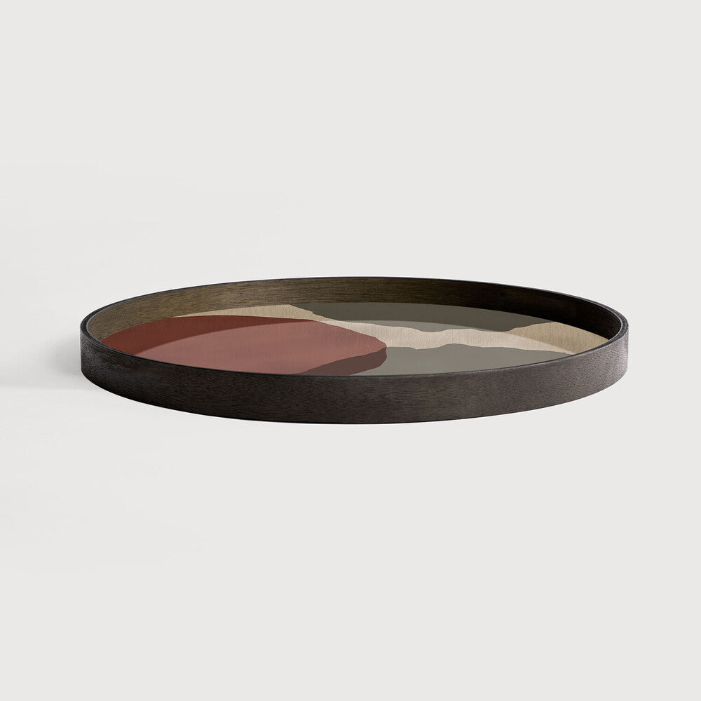 Plateau en Verre Rond Connected Dots - Ethnicraft 61 CM