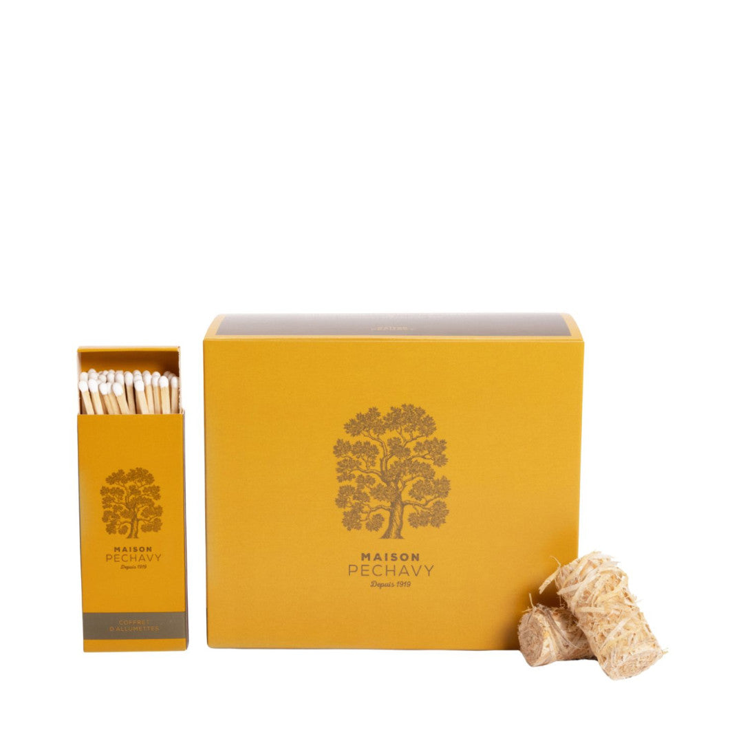 Coffret de 56 Allumes-Feux Naturels & 35 Allumettes Carbone - Maison Pechavy