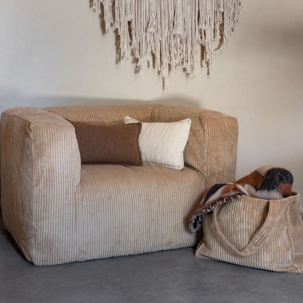 Sac Cabas Velours Côtelé Volt - Bedandphilosophy