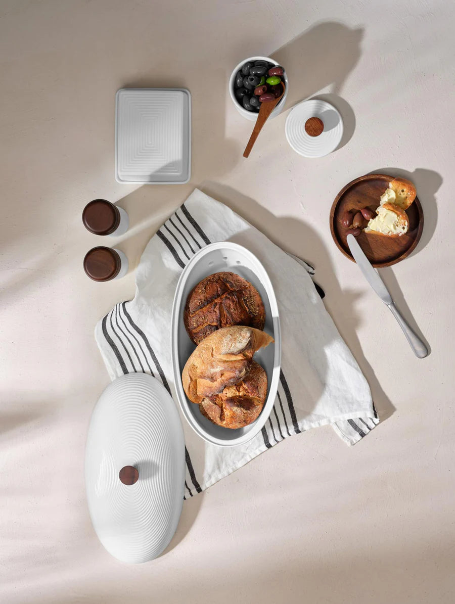 Beurrier en Porcelaine Blanche - Asa