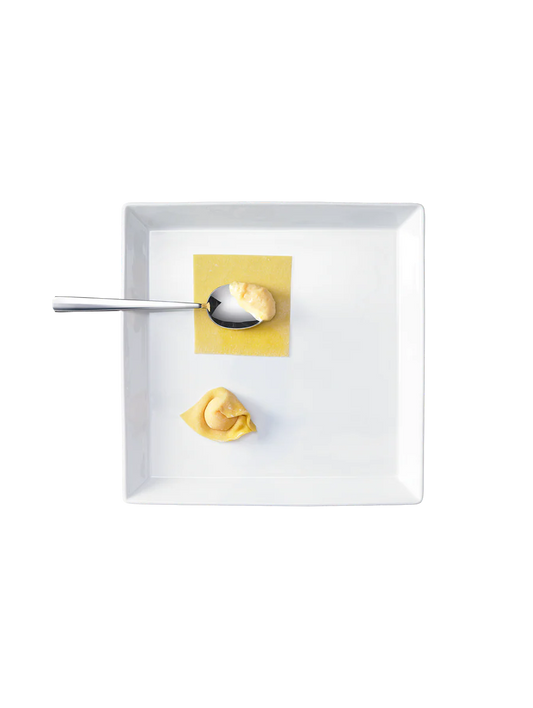 Assiette de Service Carrée en Porcelaine 18x18 cm - Asa