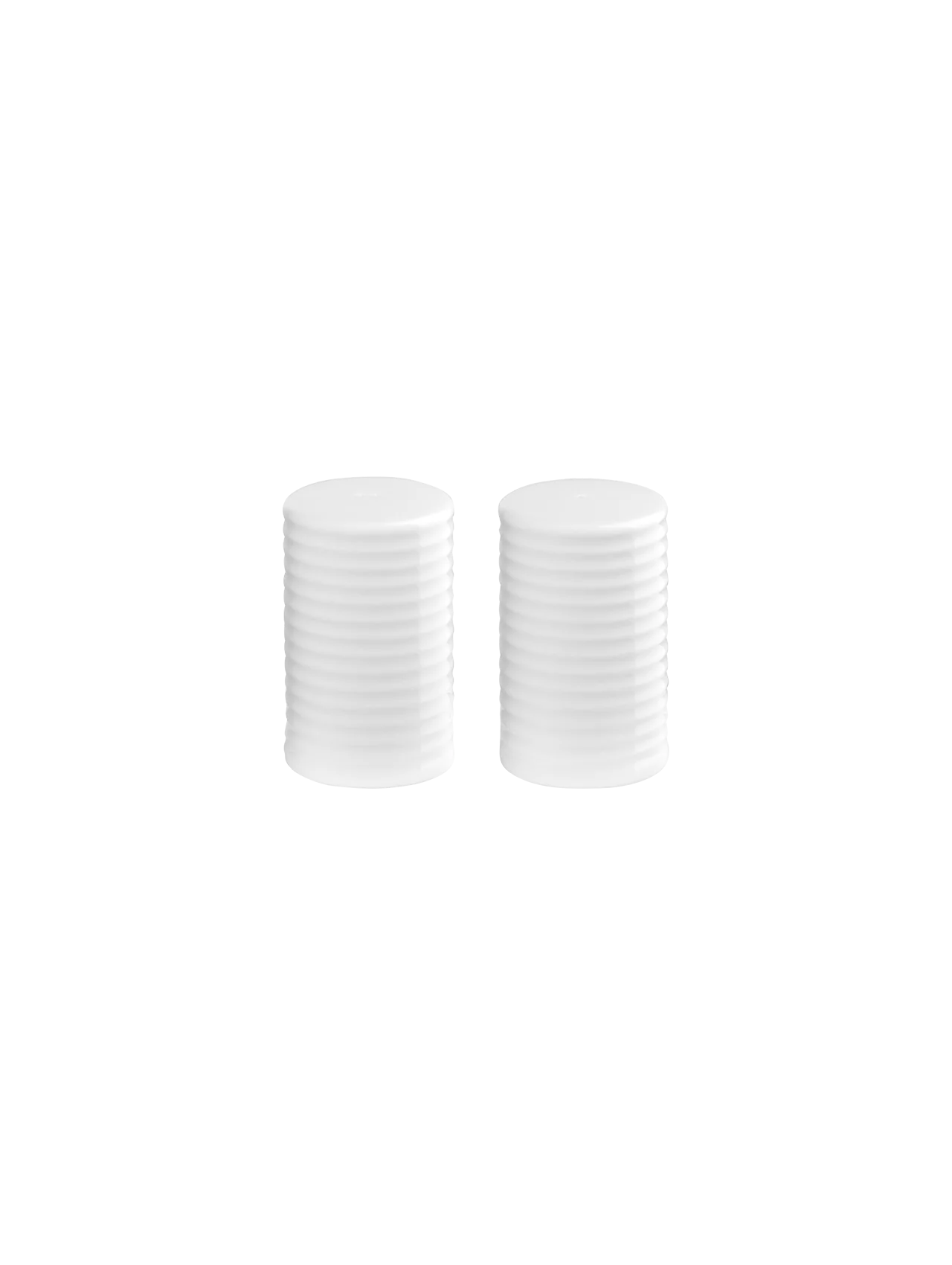Duo Salière / Poivrier en Porcelaine Blanche - Asa