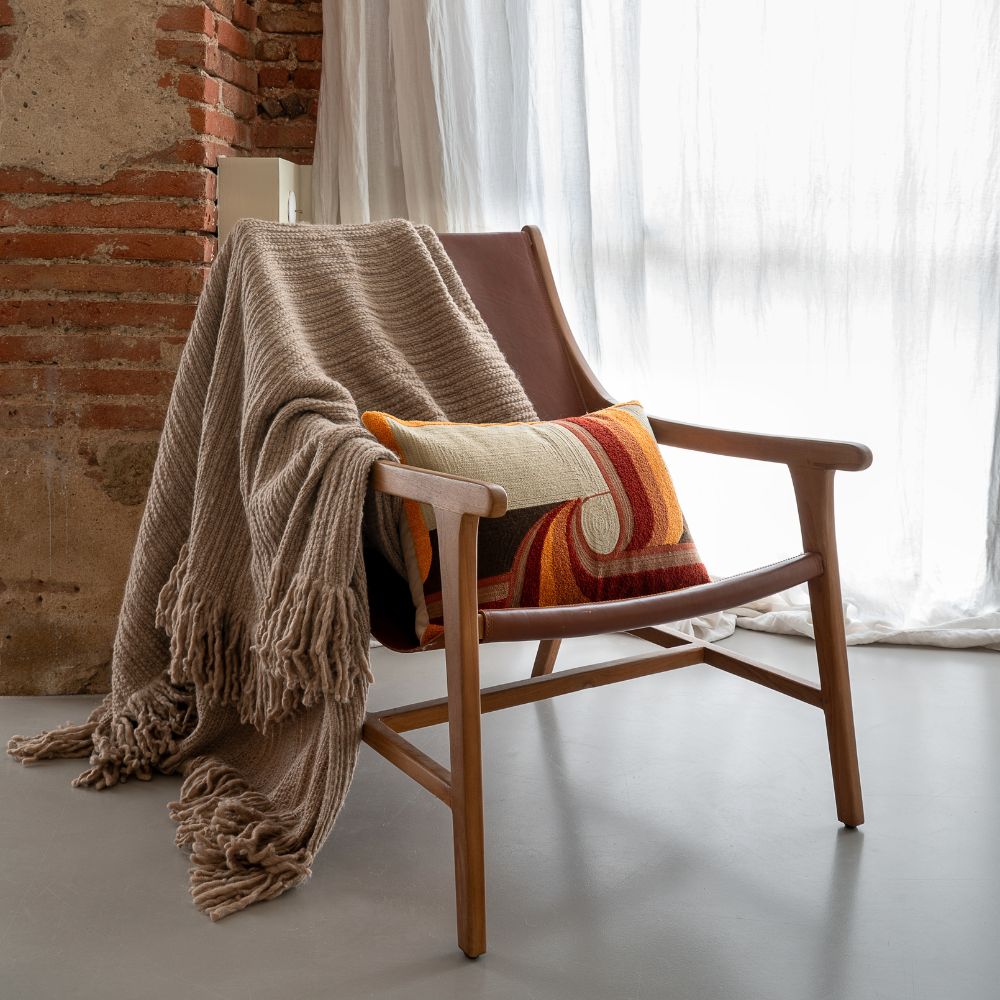 Plaid Frangé en Laine 140x230cm Murmure - Bedandphilosophy