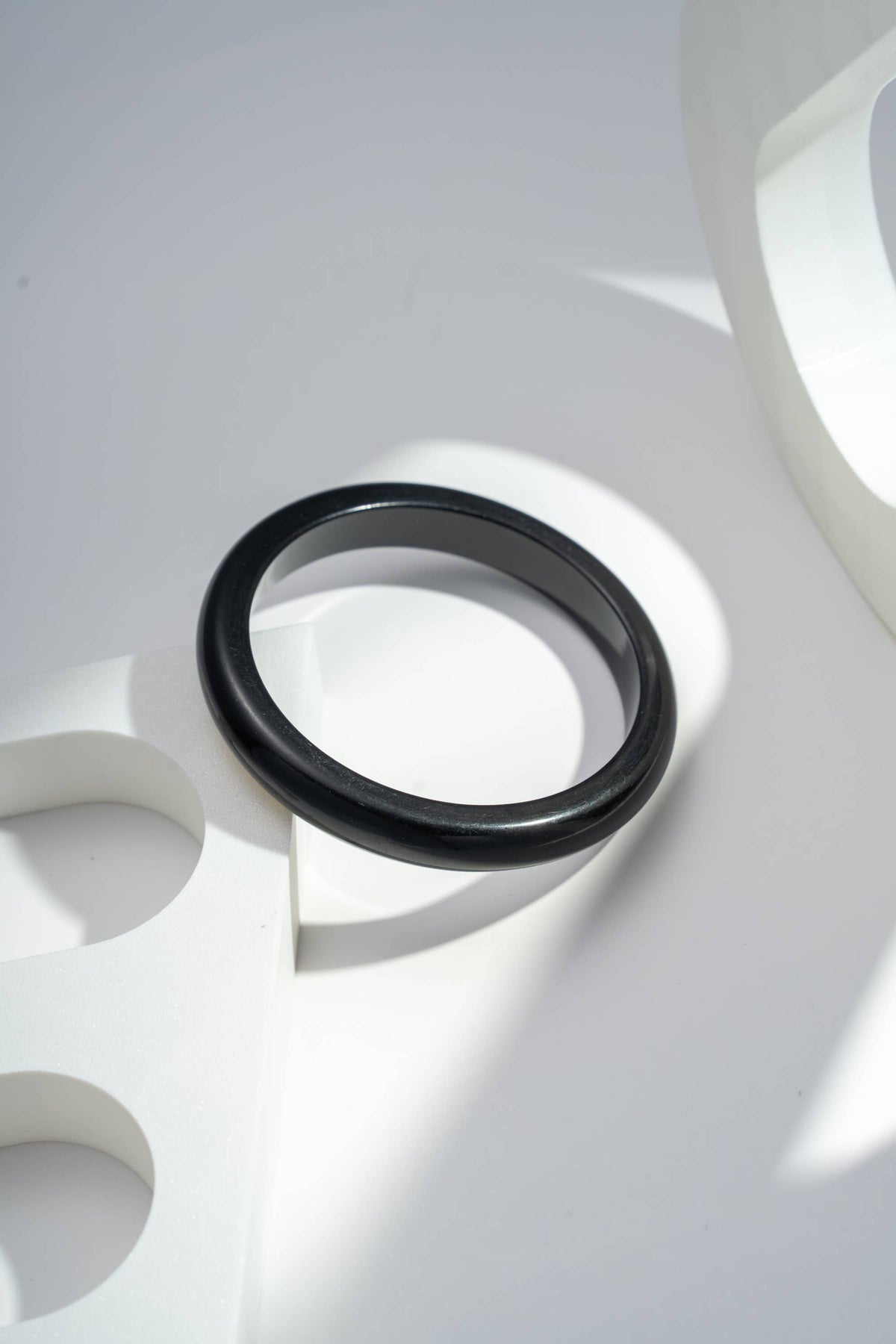 Jonc Fin Résine Effet Marbre — Bracelet Chic Léger à mixer
