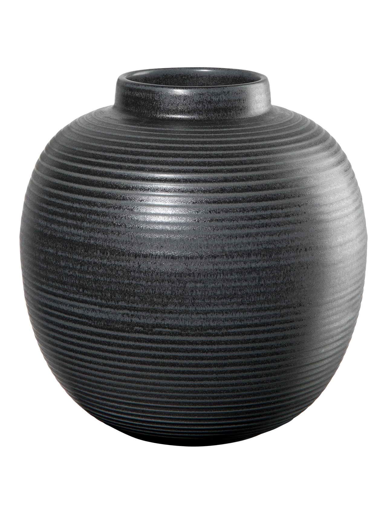 Vase en Grès Noir Strié - ASA