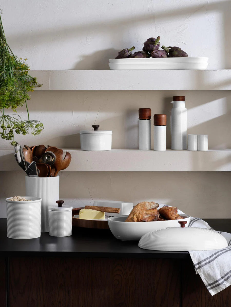 Duo Salière / Poivrier en Porcelaine Blanche - Asa