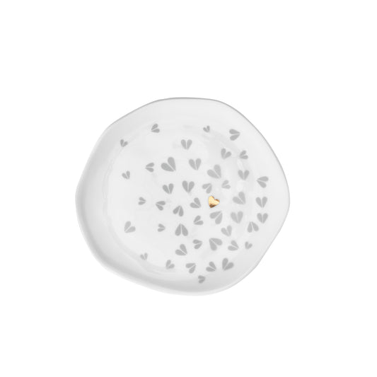 Assiette de Présentation en Porcelaine Coeurs - RÀder