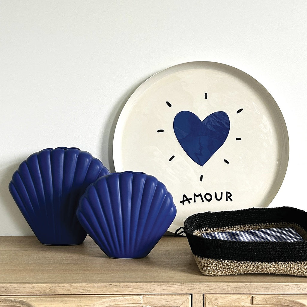 Plateau Rond Coeur en Métal - Opjet