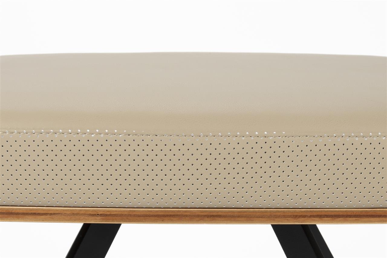 Tabouret Repose Pied Frie en Cuire PU et Noyer - Zuiver
