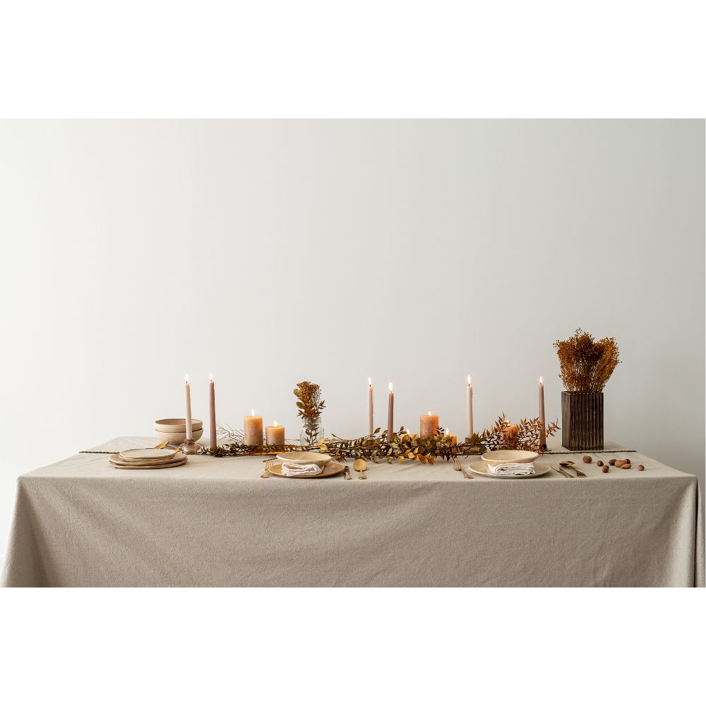 Nappe Estragon en Coton/Lin 200x300/200x350 cm - Bedandphilosophy