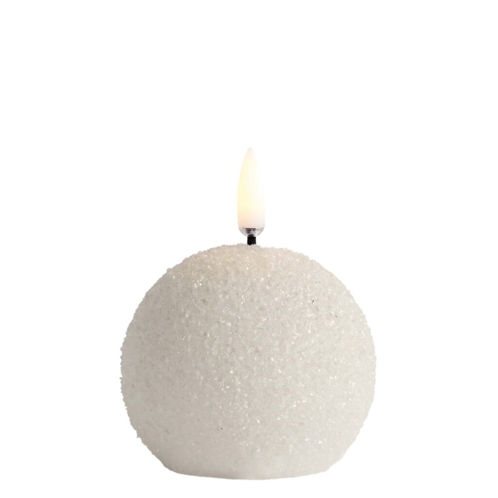 Bougie LED Boule de Neige Ronde - Uyuni