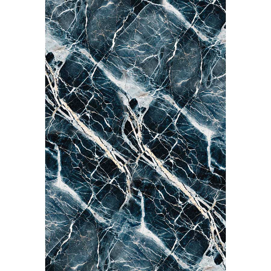 Tapis en Vinyle Effet Marbre Bleu 140x198 cm - Podevache