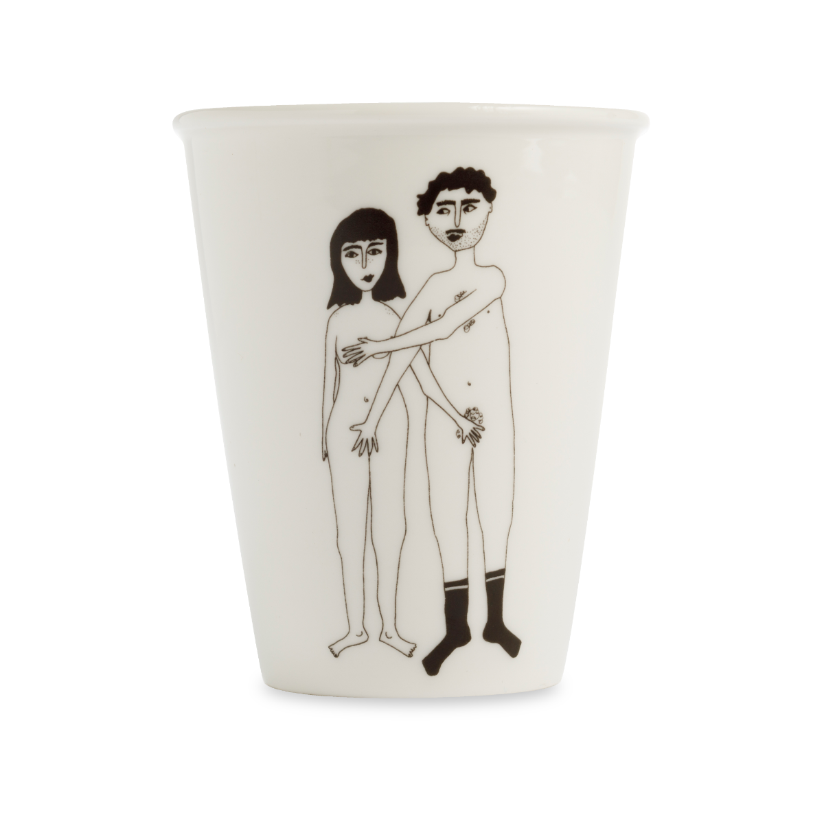 Tasse en Porcelaine avec Illustration "Couple Nu" - Helen B