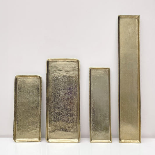 Plateau Rectangulaire en Métal Dorée Juliette - Opjet